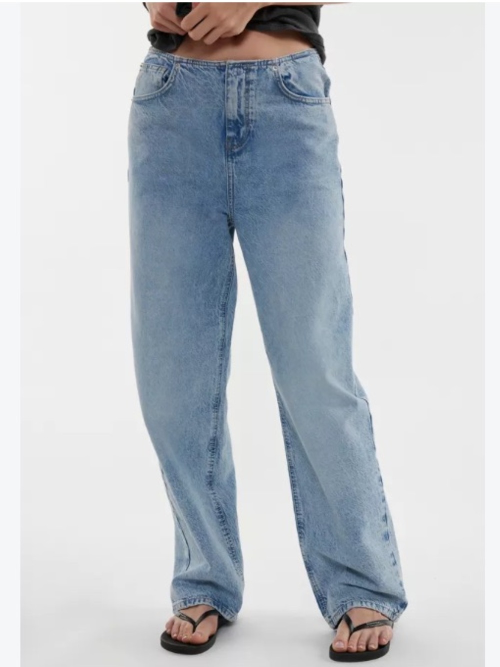 BDG Bella Baggy Jeans No Waistband 34 NWT